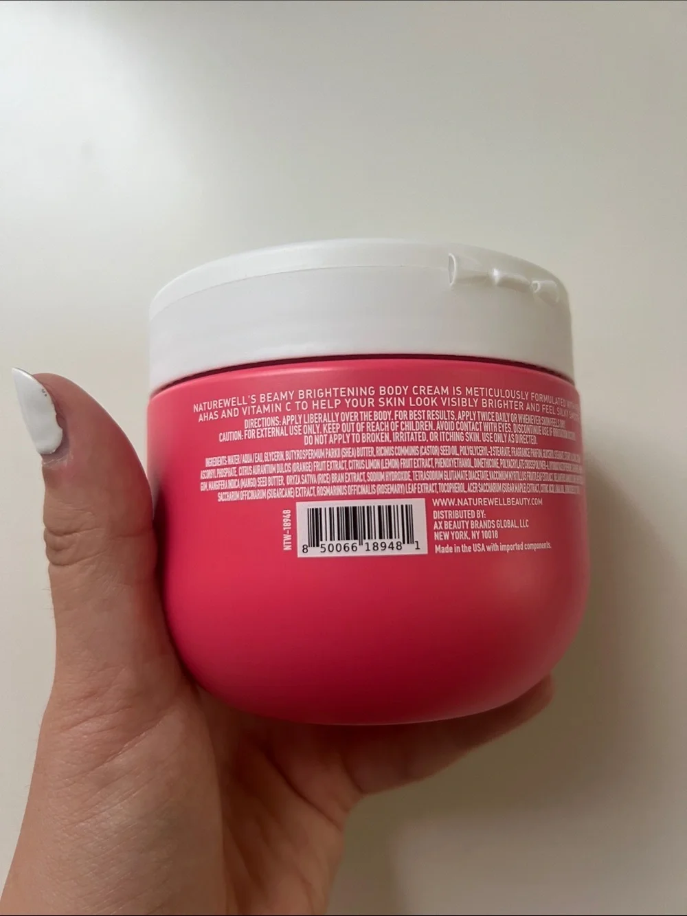 NatureWell Beamy Brightening Body Cream 12.0 oz